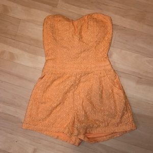 Strapless summer romper!
